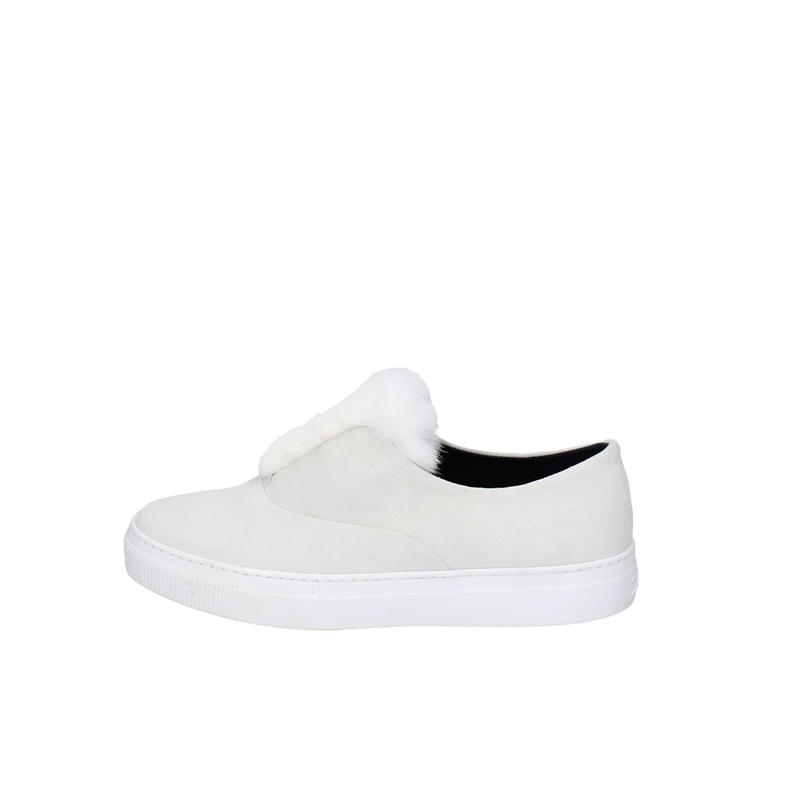 scarpe donna ZCD MONTREAL mocassini bianco camoscio pelliccia HAMILTON EY214 Prezzo Ridotto