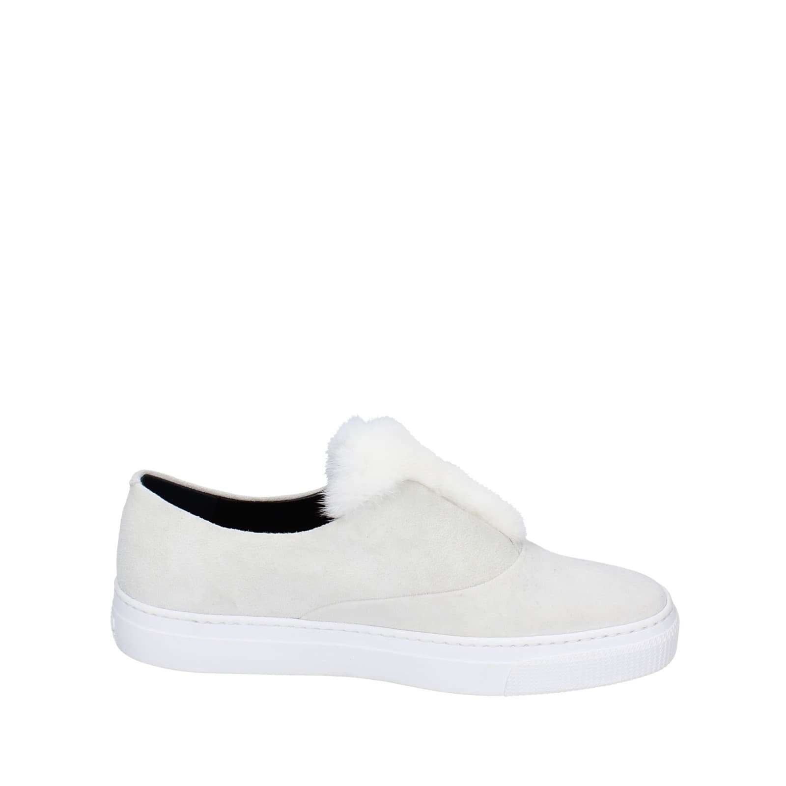 scarpe donna ZCD MONTREAL mocassini bianco camoscio pelliccia HAMILTON EY214 Prezzo Ridotto
