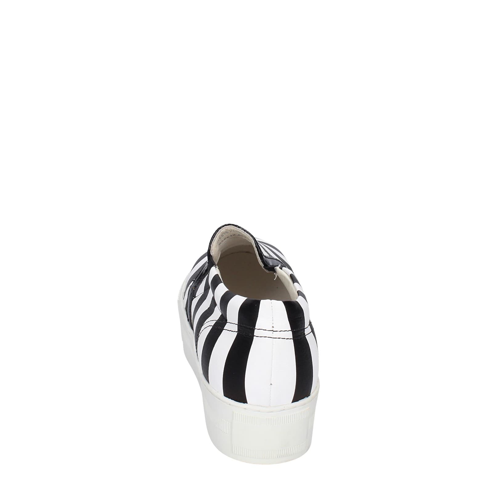 scarpe donna CULT mocassini bianco pelle nero EY359 Novità