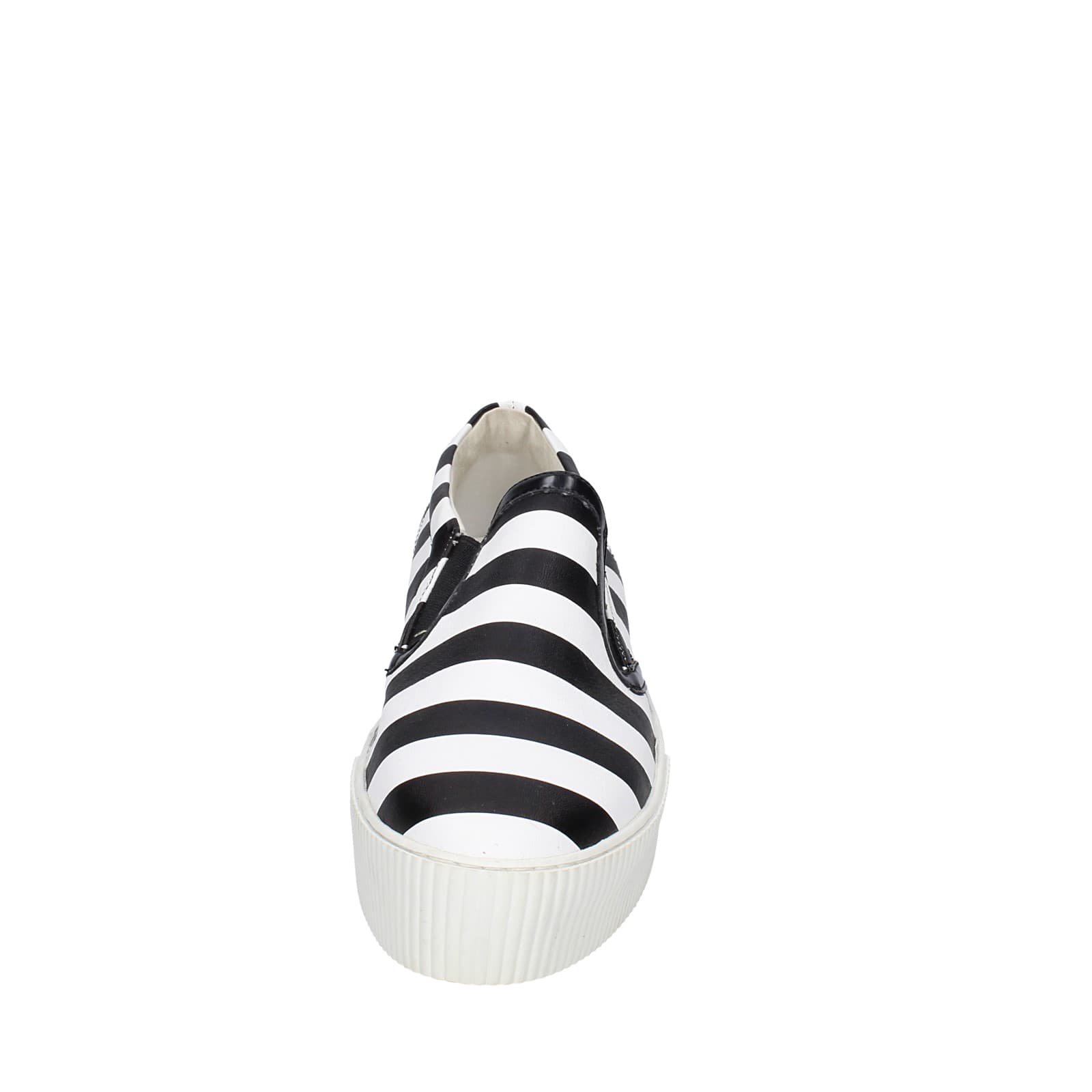 scarpe donna CULT mocassini bianco pelle nero EY359 Novità