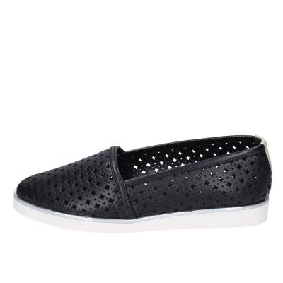scarpe donna BALDININI mocassini nero pelle BF754 Presa