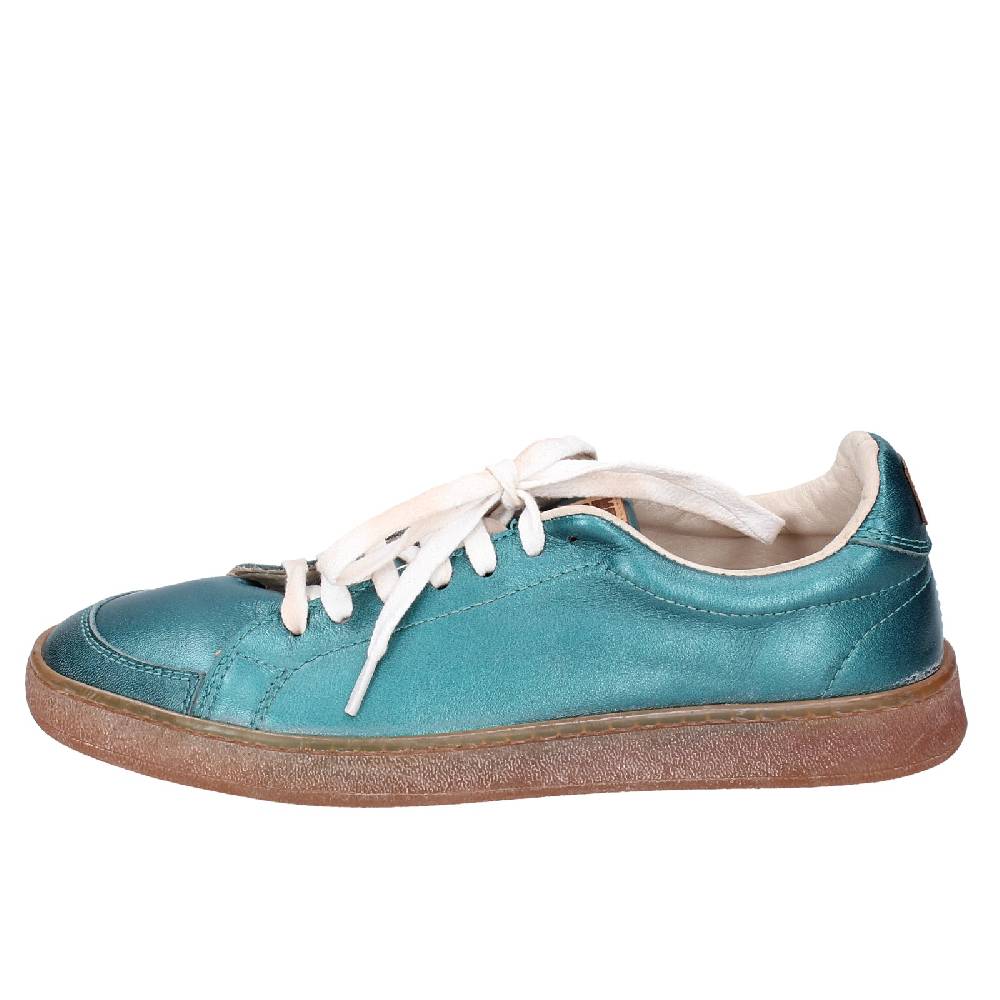 scarpe donna MOMA sneakers verde pelle 49401A VINTAGE EX456 Saldi