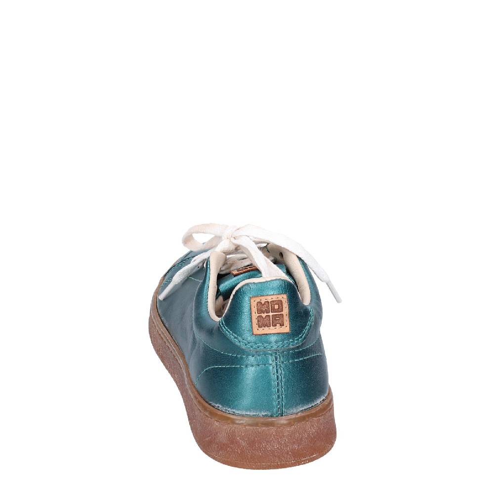 scarpe donna MOMA sneakers verde pelle 49401A VINTAGE EX456 Saldi