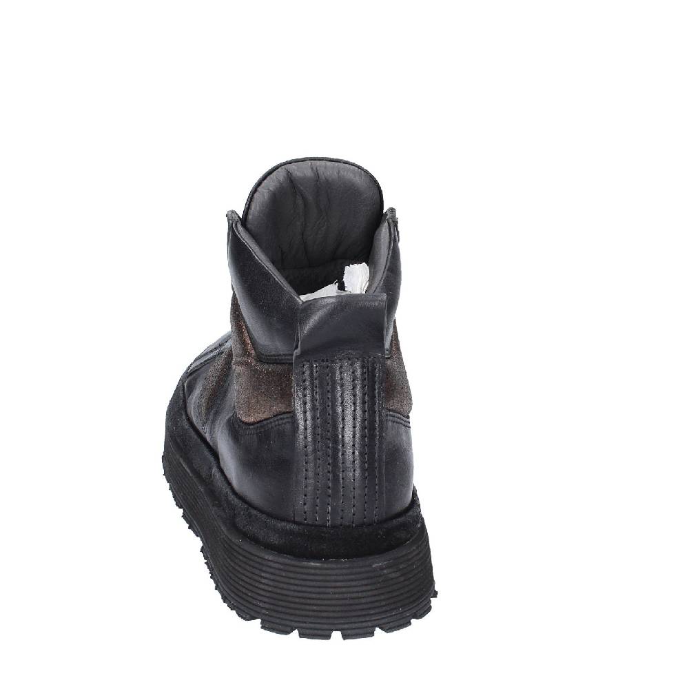 scarpe donna MOMA sneakers nero pelle bronzo 1BW316 EY622 Offerte