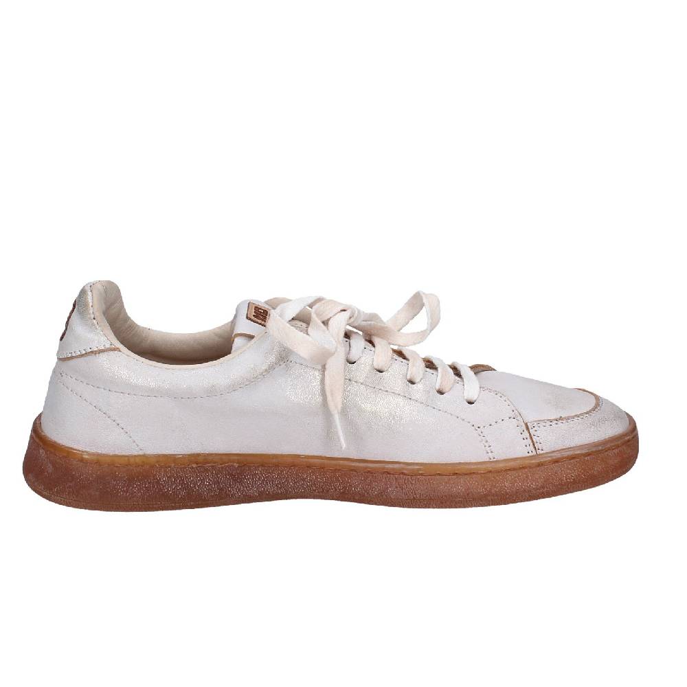 scarpe donna MOMA sneakers bianco pelle platino 49401A VINTAGE EX442 Vendita Calda