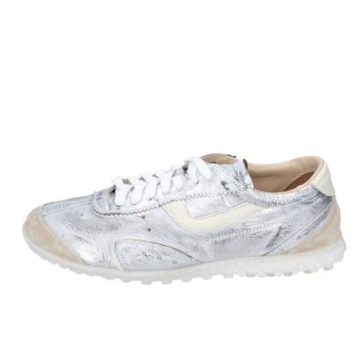 scarpe donna MOMA sneakers grigio pelle beige camoscio BC176 Vendita Economica