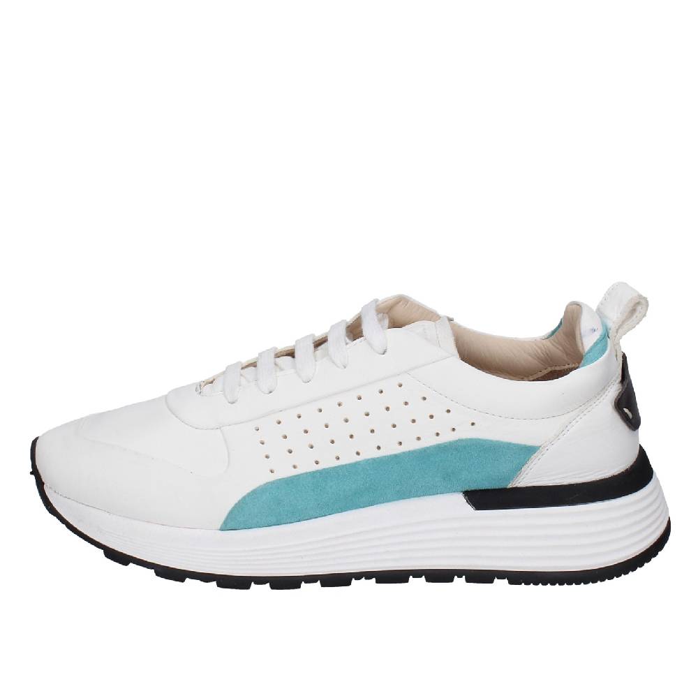 scarpe donna MOMA sneakers bianco pelle camoscio 3AS412 EY624 Saldi Di Fabbrica