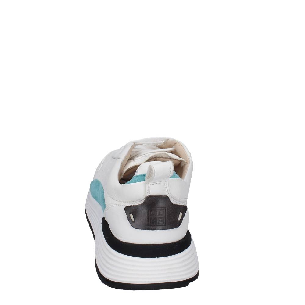 scarpe donna MOMA sneakers bianco pelle camoscio 3AS412 EY624 Saldi Di Fabbrica