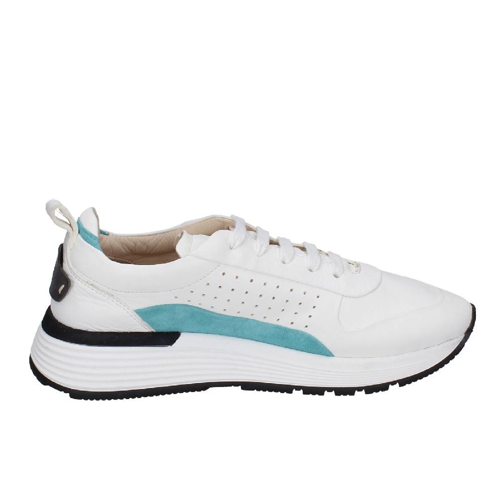scarpe donna MOMA sneakers bianco pelle camoscio 3AS412 EY624 Saldi Di Fabbrica