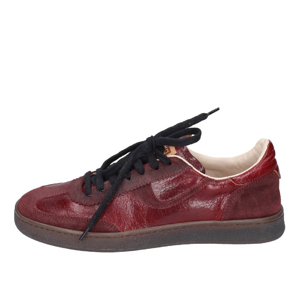 scarpe donna MOMA sneakers bordeaux pelle camoscio 89301A EY596 Vendite Flash
