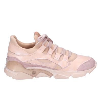 scarpe donna MOMA sneakers rosa pelle tessuto BK453 In Saldo