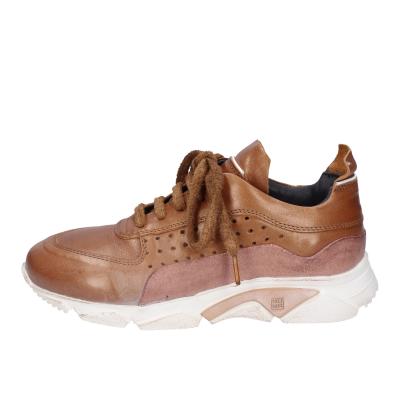 scarpe donna MOMA sneakers marrone pelle camoscio BK477 Nuova