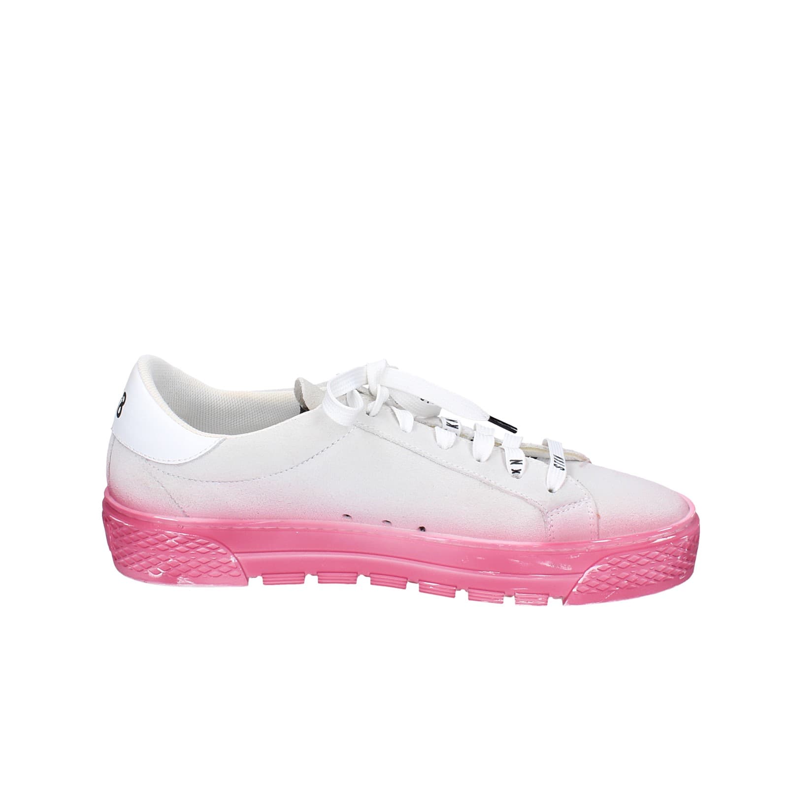 scarpe donna STKN sneakers grigio camoscio rosa EY134 Moda