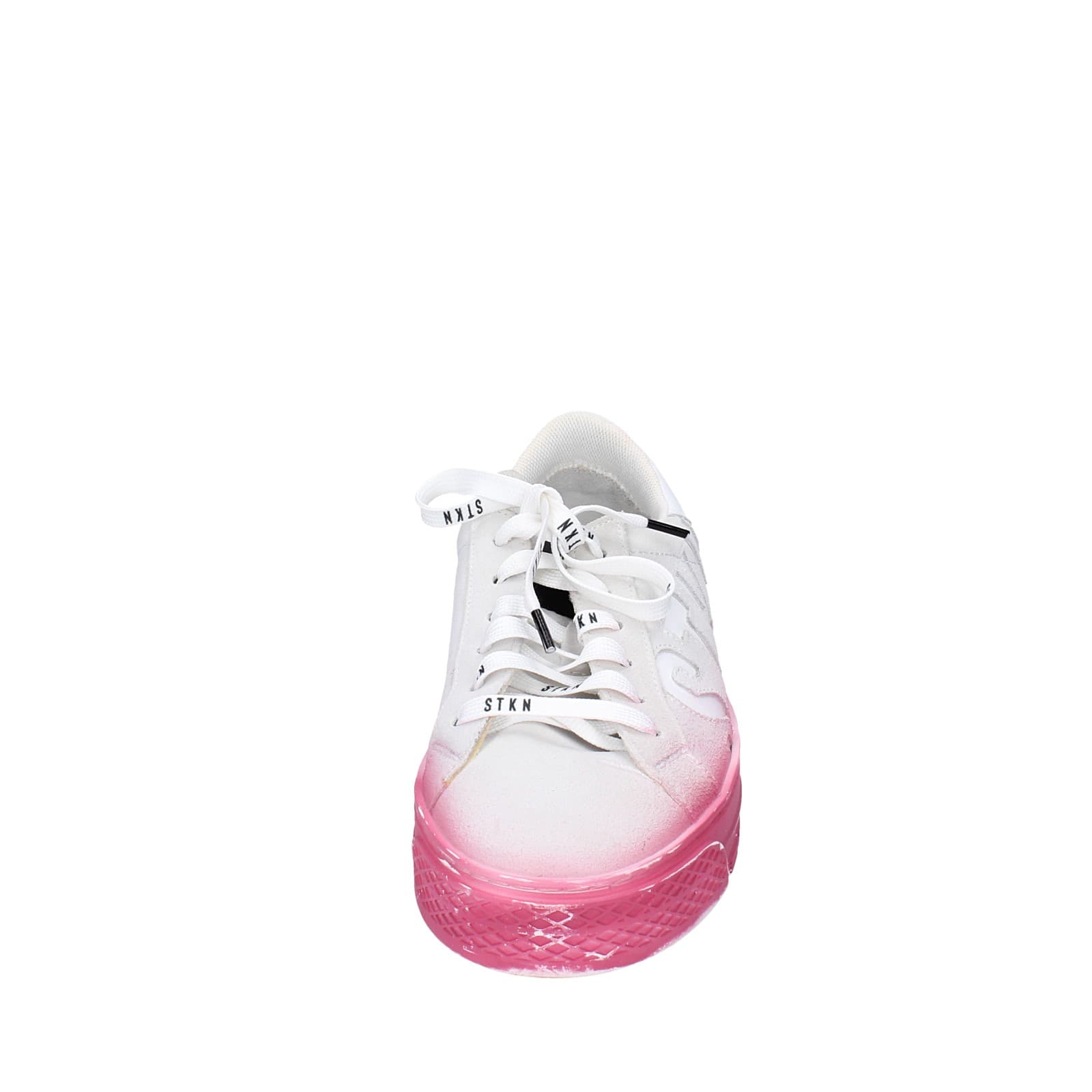 scarpe donna STKN sneakers grigio camoscio rosa EY134 Moda