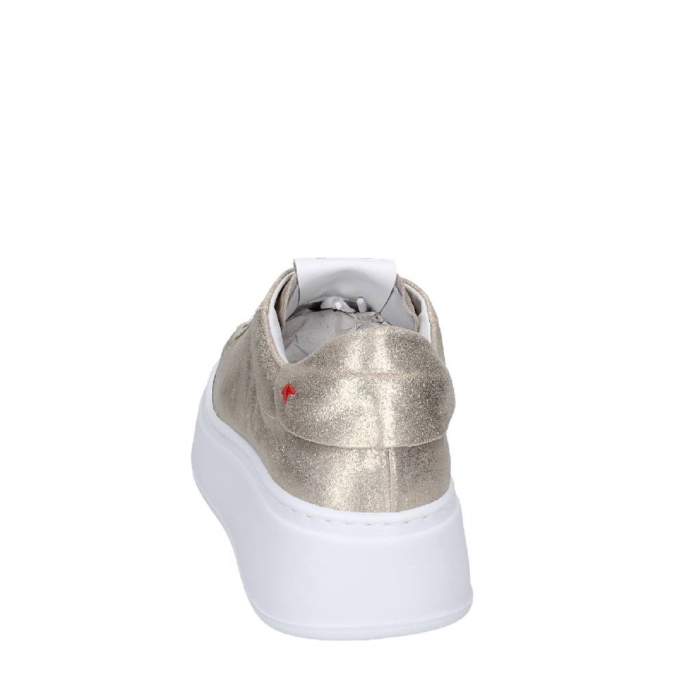 scarpe donna GIO+ sneakers platino pelle camoscio EX580 2025