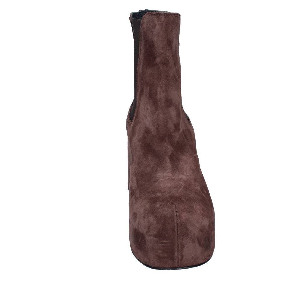 scarpe donna MOMA stivaletti marrone camoscio 87301C EY581 Italy