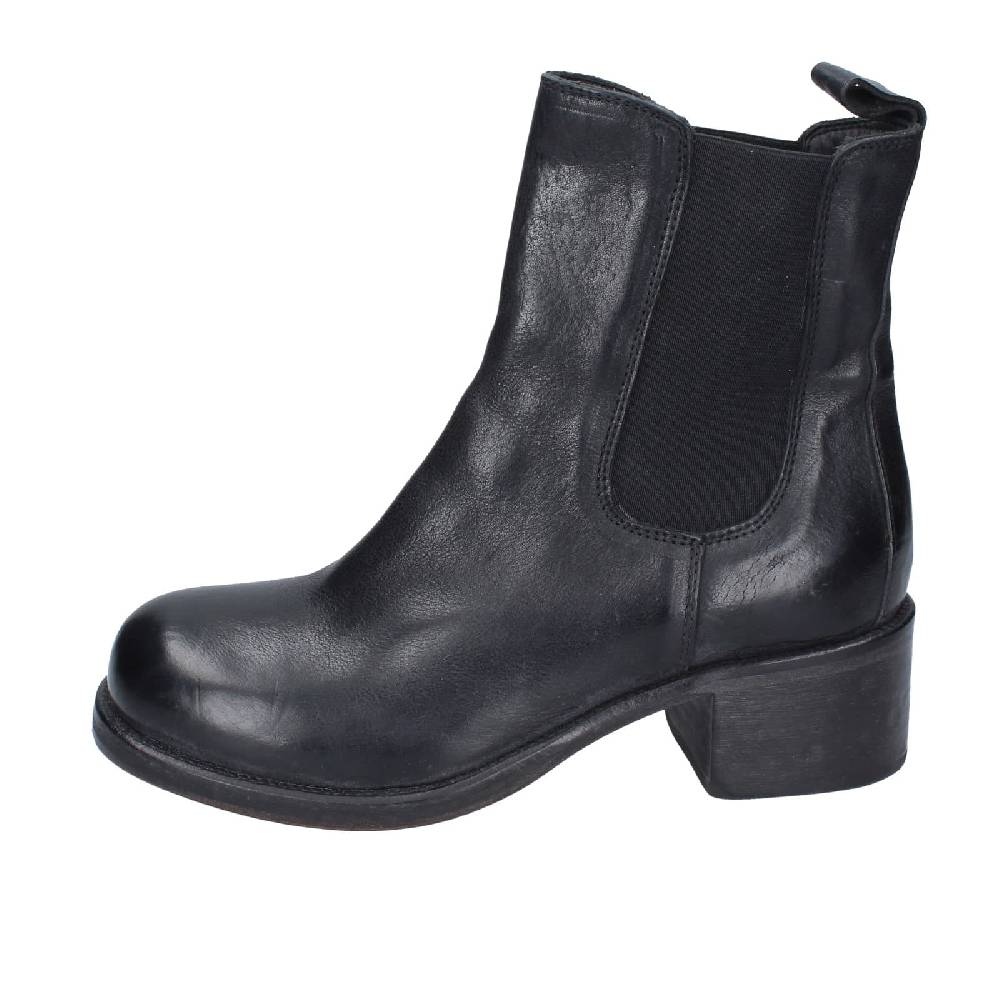 scarpe donna MOMA stivaletti nero pelle 72302C EY524 Italia