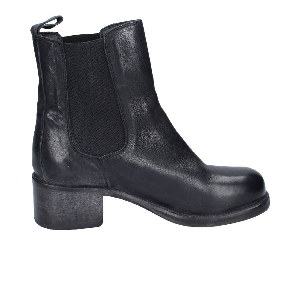 scarpe donna MOMA stivaletti nero pelle 72302C EY524 Italia