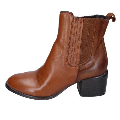 scarpe donna MOMA stivaletti marrone pelle 1CW236-MO BD636 In Linea