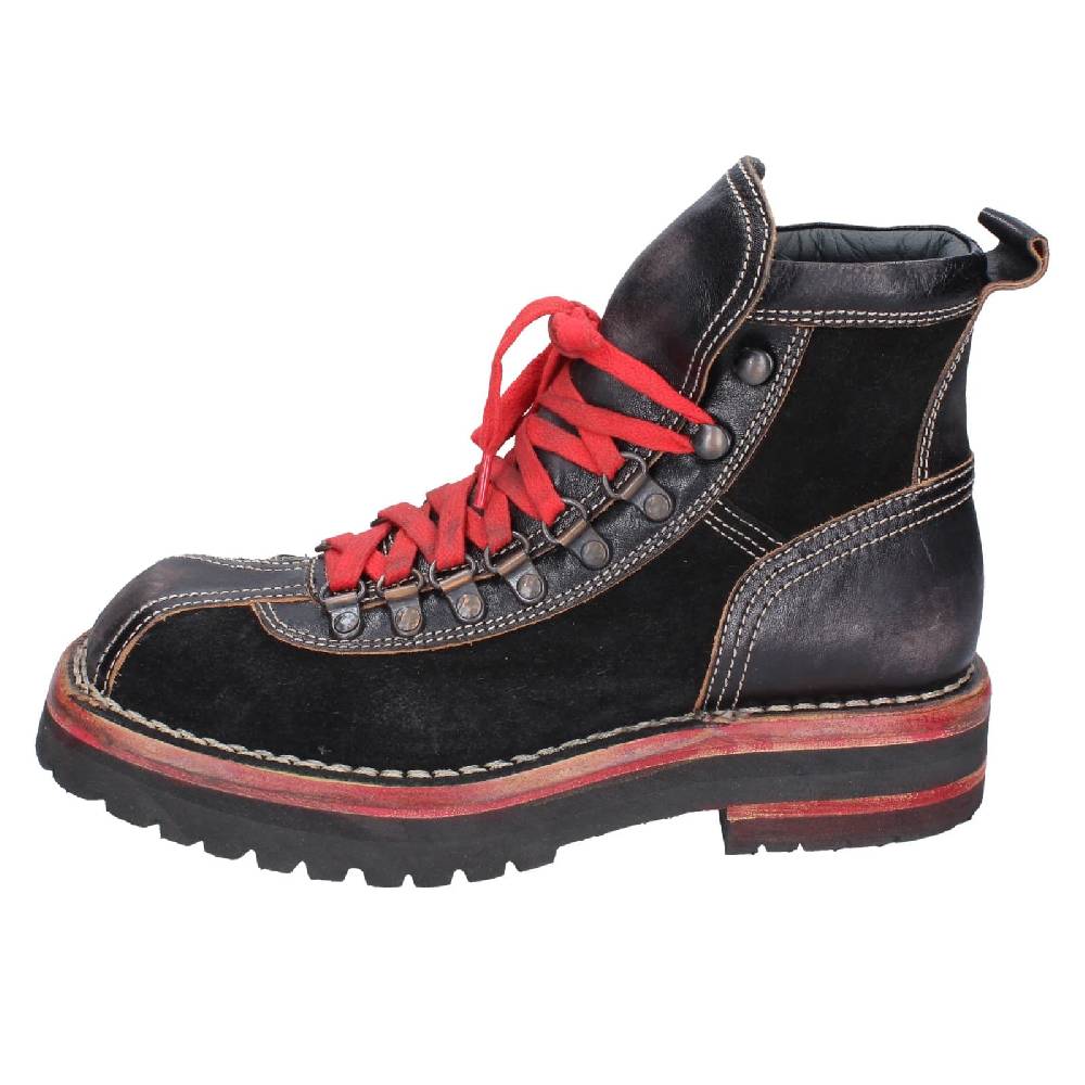 scarpe donna MOMA stivaletti nero pelle camoscio 81301B EY563 Prezzo di fabbrica