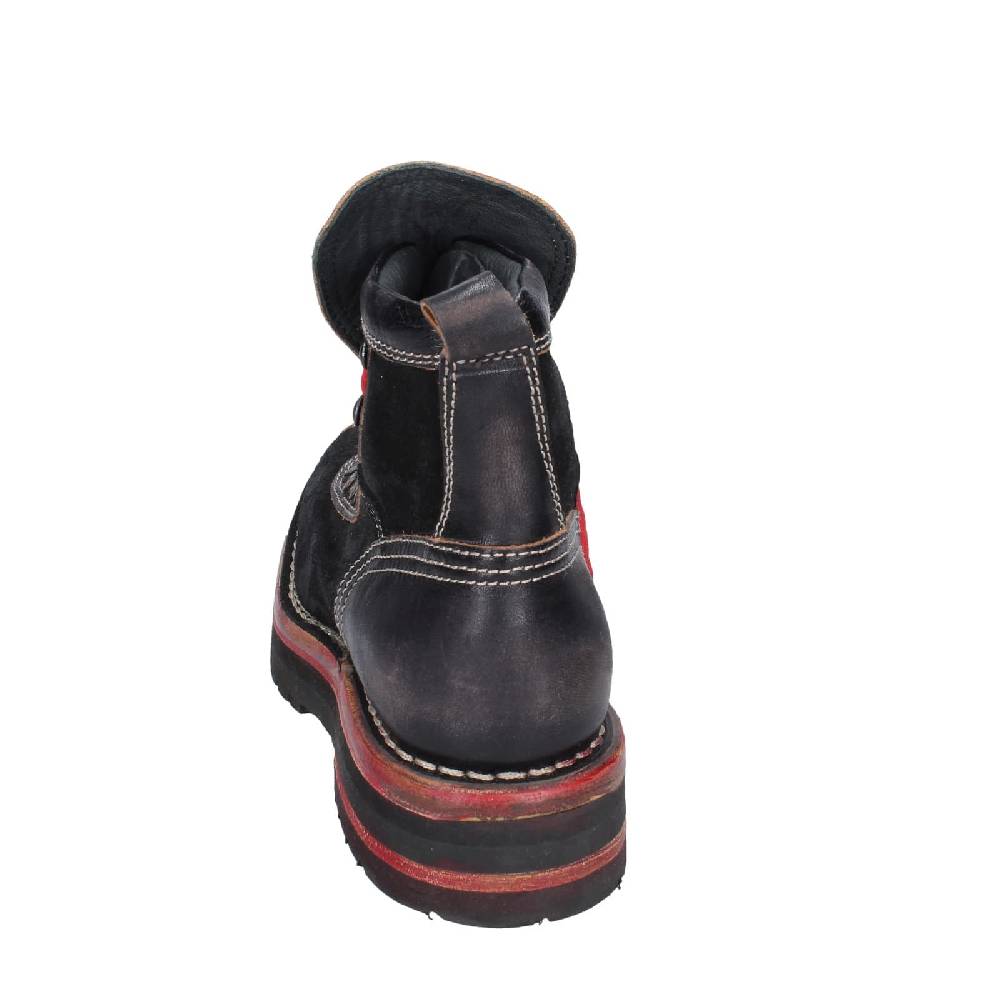 scarpe donna MOMA stivaletti nero pelle camoscio 81301B EY563 Prezzo di fabbrica