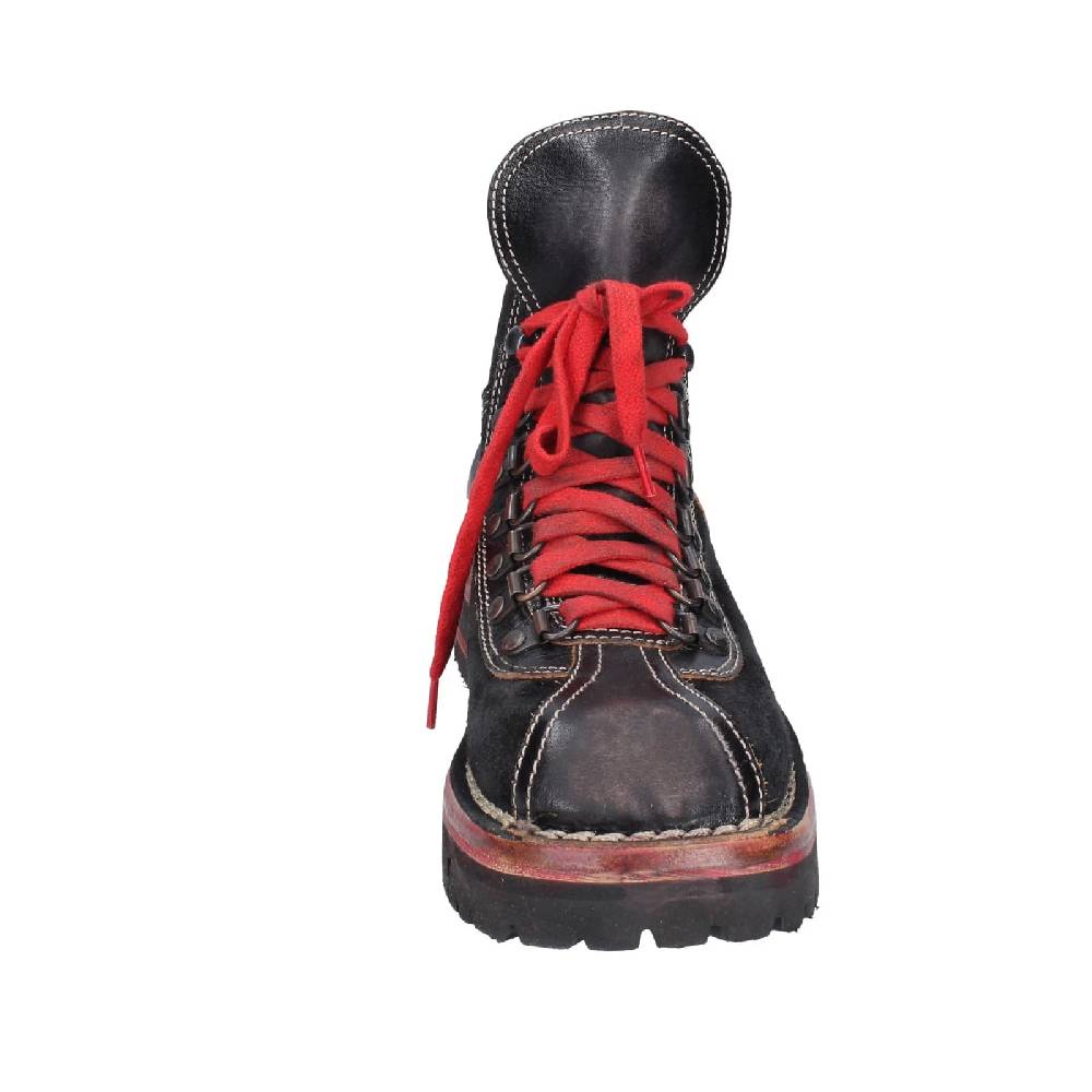 scarpe donna MOMA stivaletti nero pelle camoscio 81301B EY563 Prezzo di fabbrica