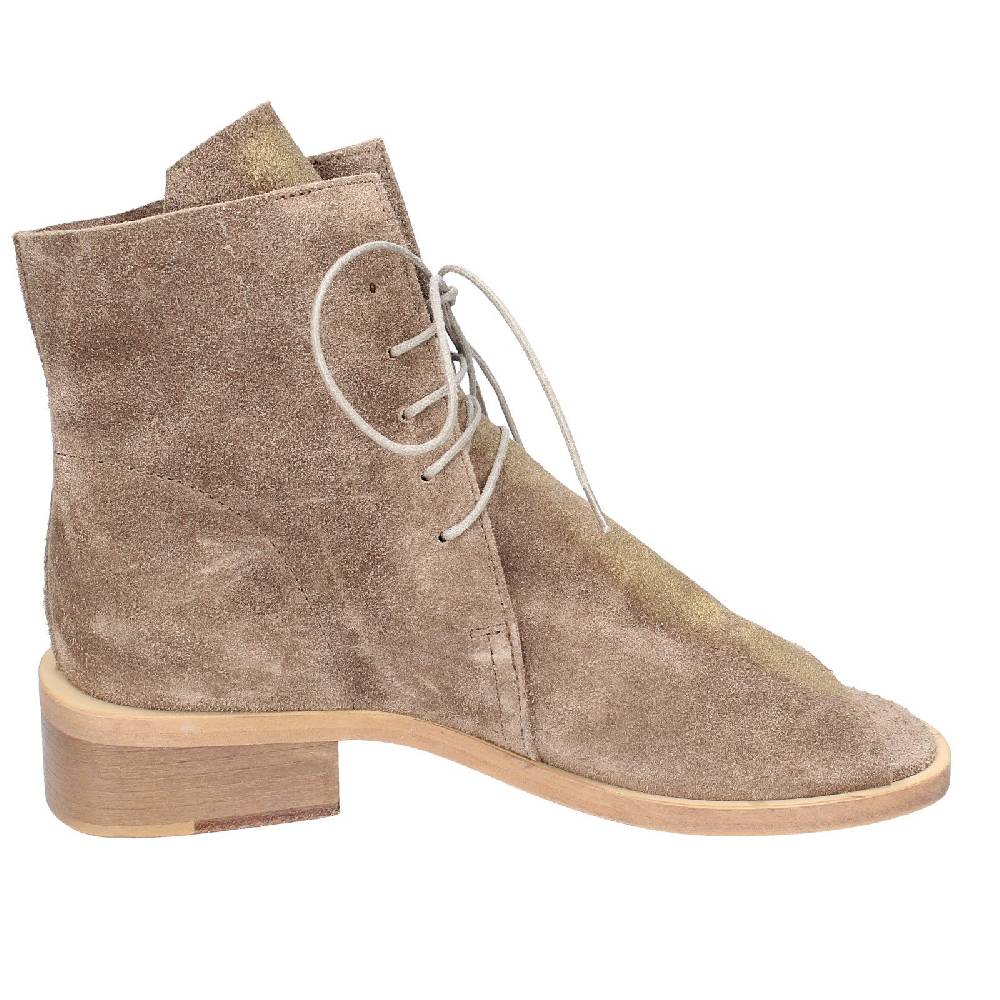 scarpe donna MOMA stivaletti marrone camoscio oro 35402I VINTAGE EX443 Promozione