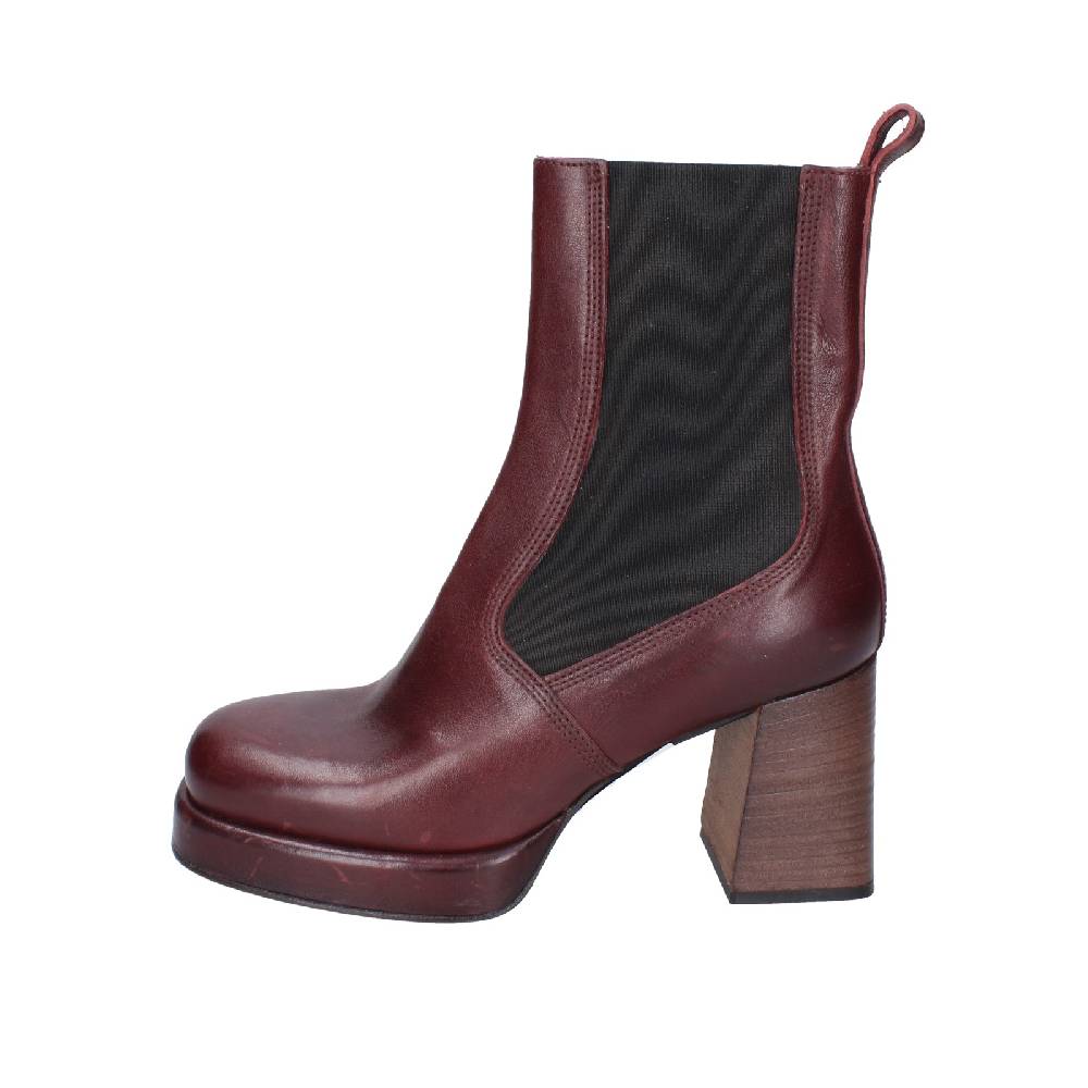 scarpe donna MOMA stivaletti bordeaux pelle 83302C EY586 Soddisfazione Garantita