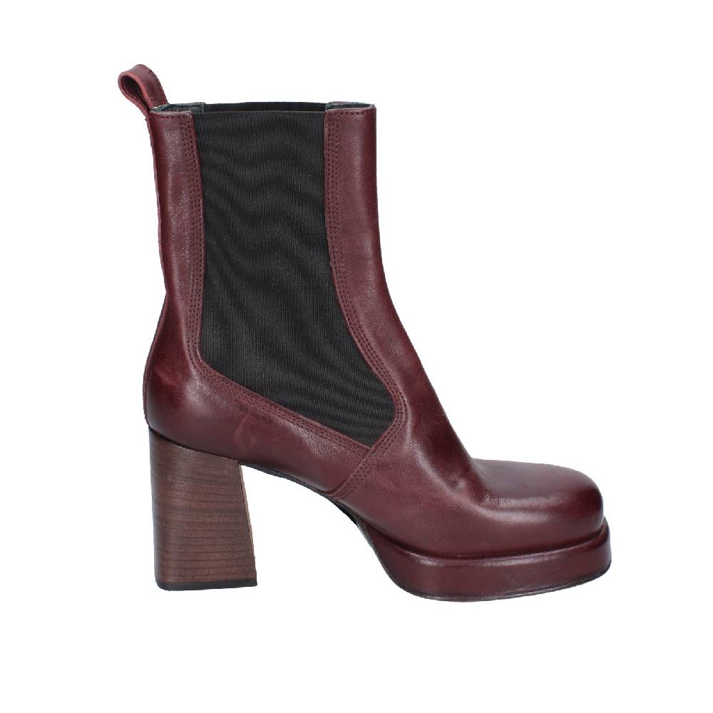 scarpe donna MOMA stivaletti bordeaux pelle 83302C EY586 Soddisfazione Garantita