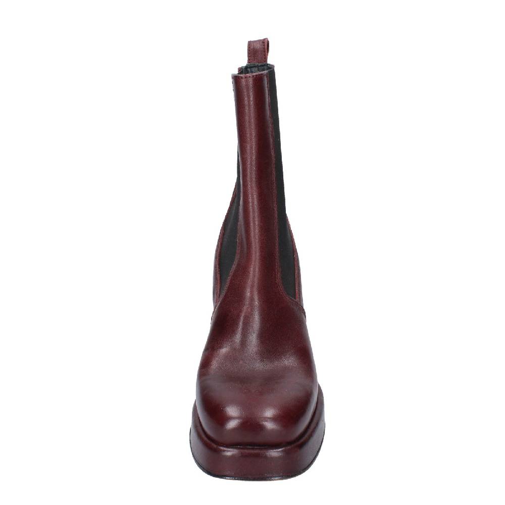 scarpe donna MOMA stivaletti bordeaux pelle 83302C EY586 Soddisfazione Garantita