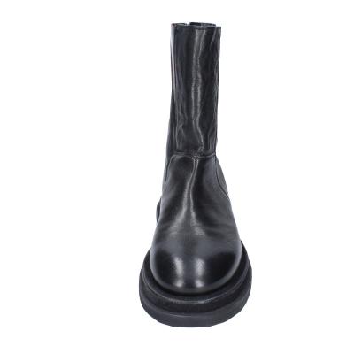 scarpe donna MOMA stivaletti nero pelle rosso 1CW339 VINTAGE BD939 Negozi Online