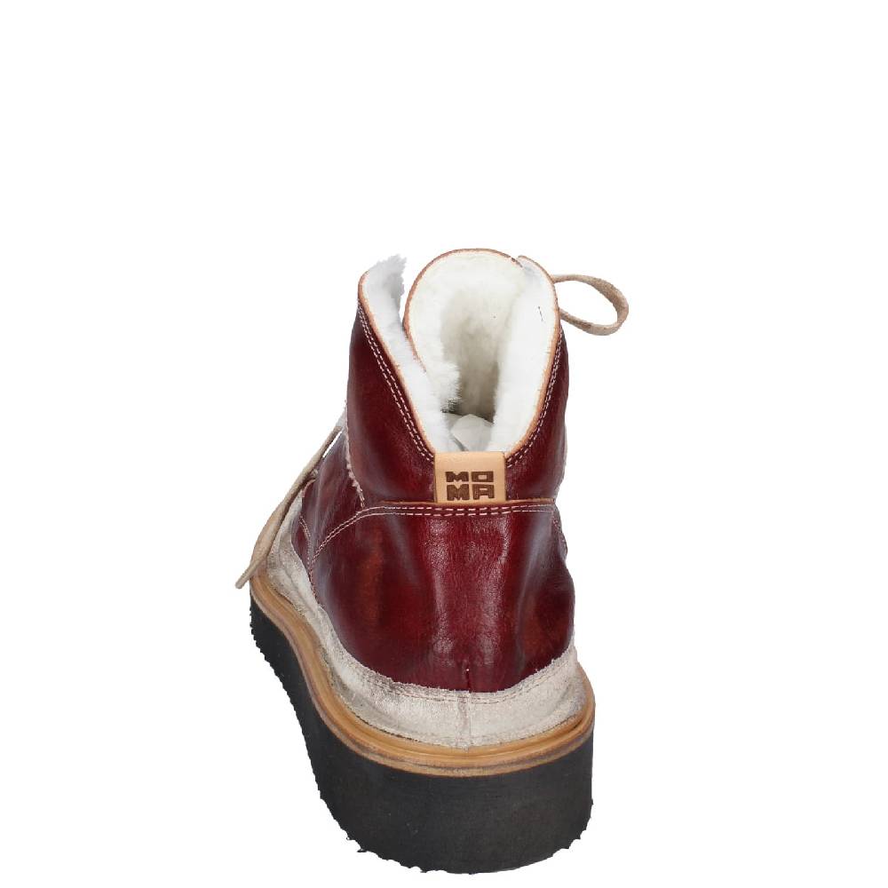 scarpe donna MOMA stivaletti bordeaux pelle camoscio EY579 Acquista Ora