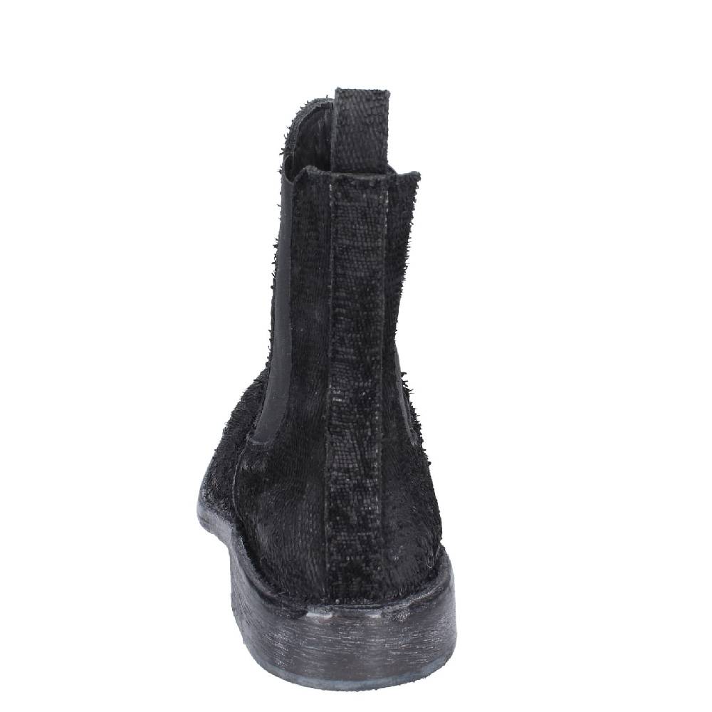 scarpe donna MOMA stivaletti nero pelle pitonata 1CW350 EY571 Fino Al -60%