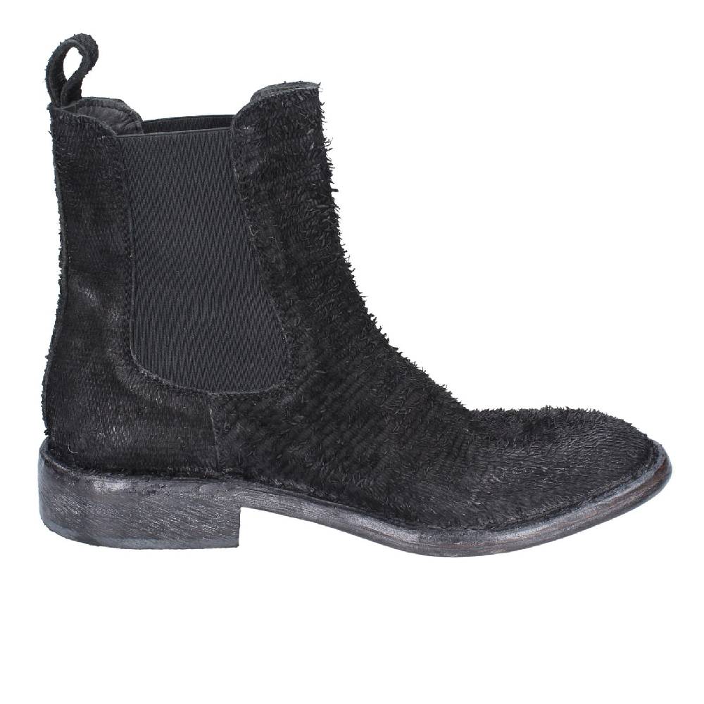 scarpe donna MOMA stivaletti nero pelle pitonata 1CW350 EY571 Fino Al -60%