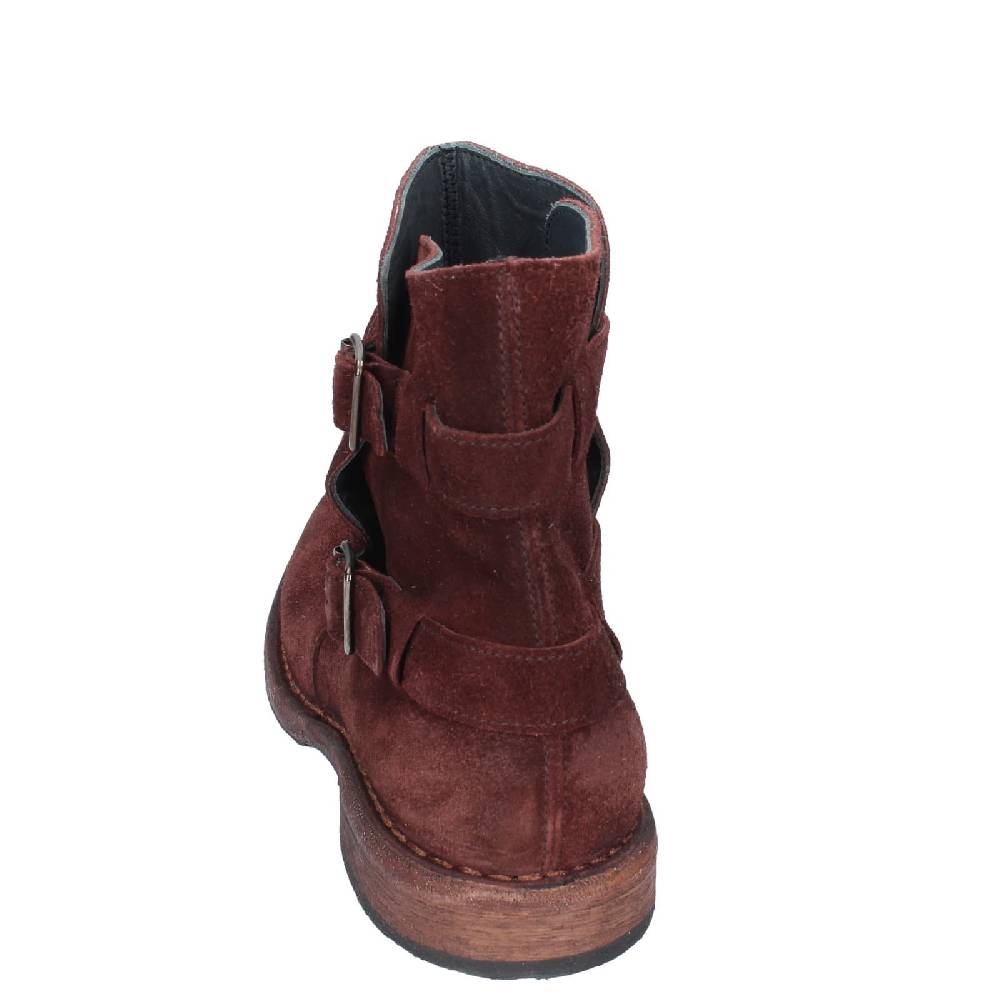 scarpe donna MOMA stivaletti marrone camoscio 71303C EY572 Shopping Online