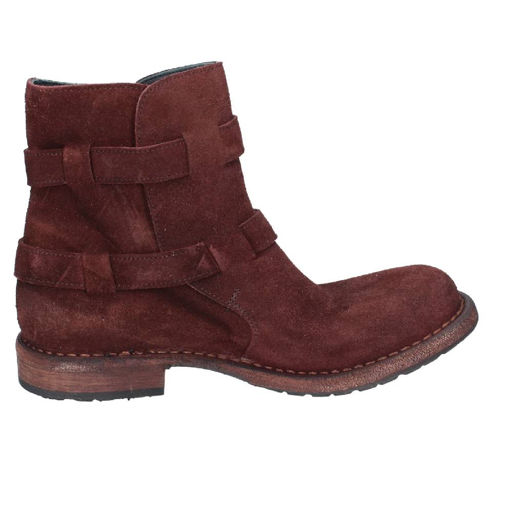 scarpe donna MOMA stivaletti marrone camoscio 71303C EY572 Shopping Online