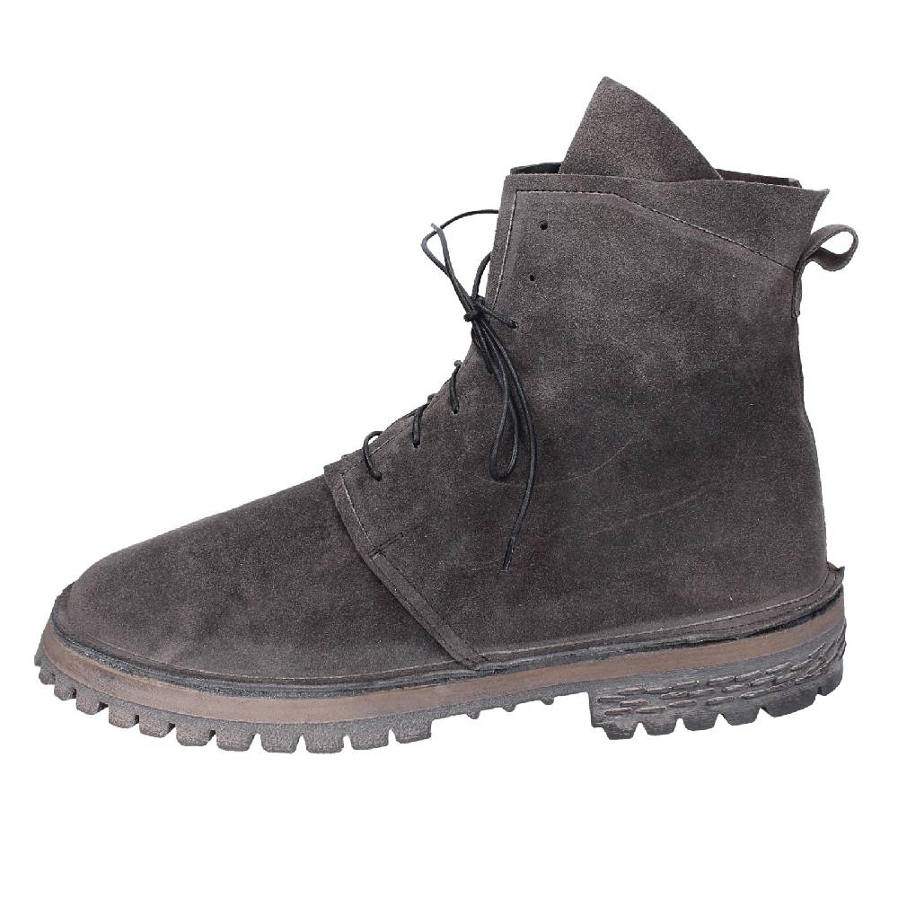 scarpe donna MOMA stivaletti grigio camoscio 73302C EY639 Affare Del Giorno