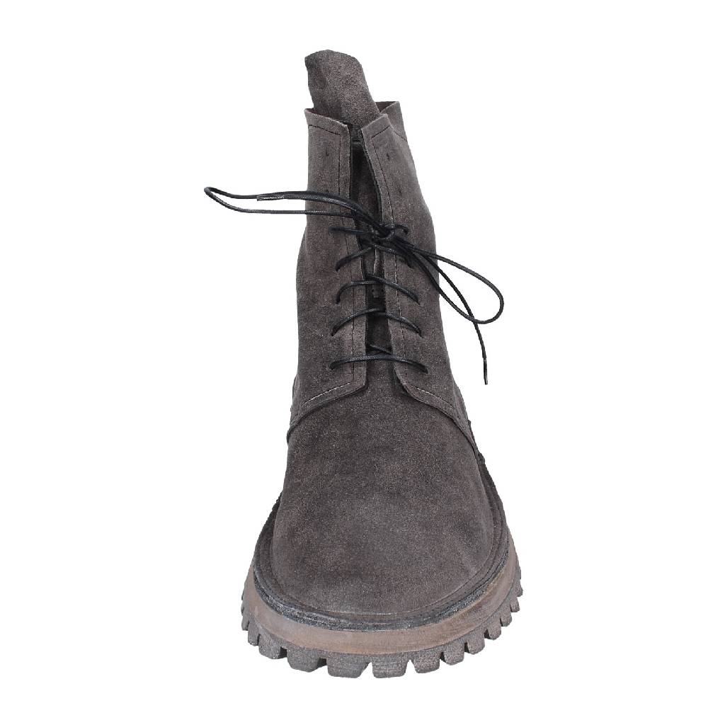 scarpe donna MOMA stivaletti grigio camoscio 73302C EY639 Affare Del Giorno
