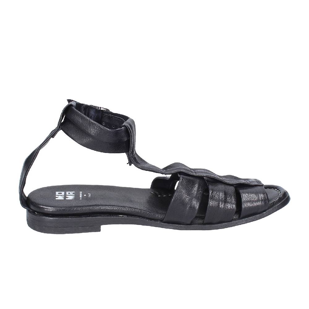scarpe donna MOMA sandali nero pelle 32404G VINTAGE EX404 Presa