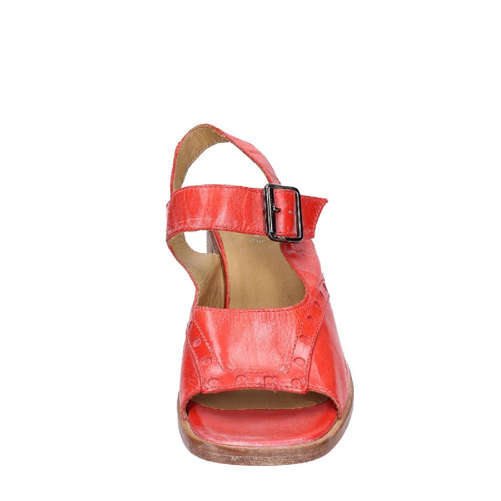 scarpe donna MOMA sandali rosso pelle 46404G VINTAGE EX450 Outlet