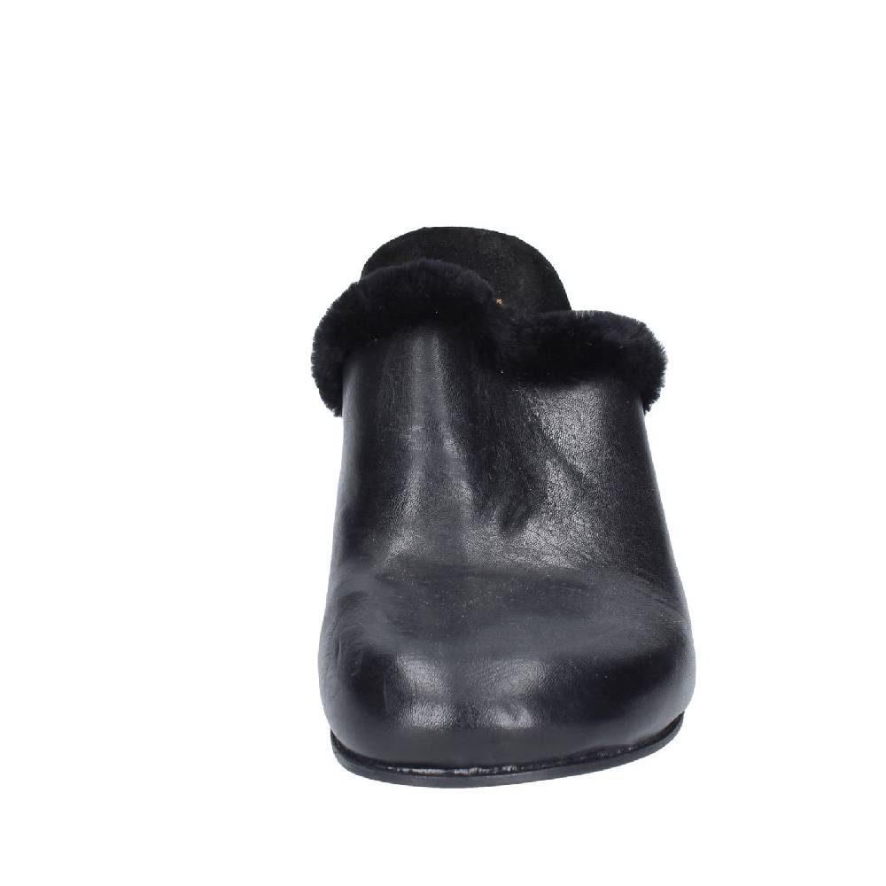 scarpe donna MOMA sandali nero pelle pelliccia EY580 Saldi