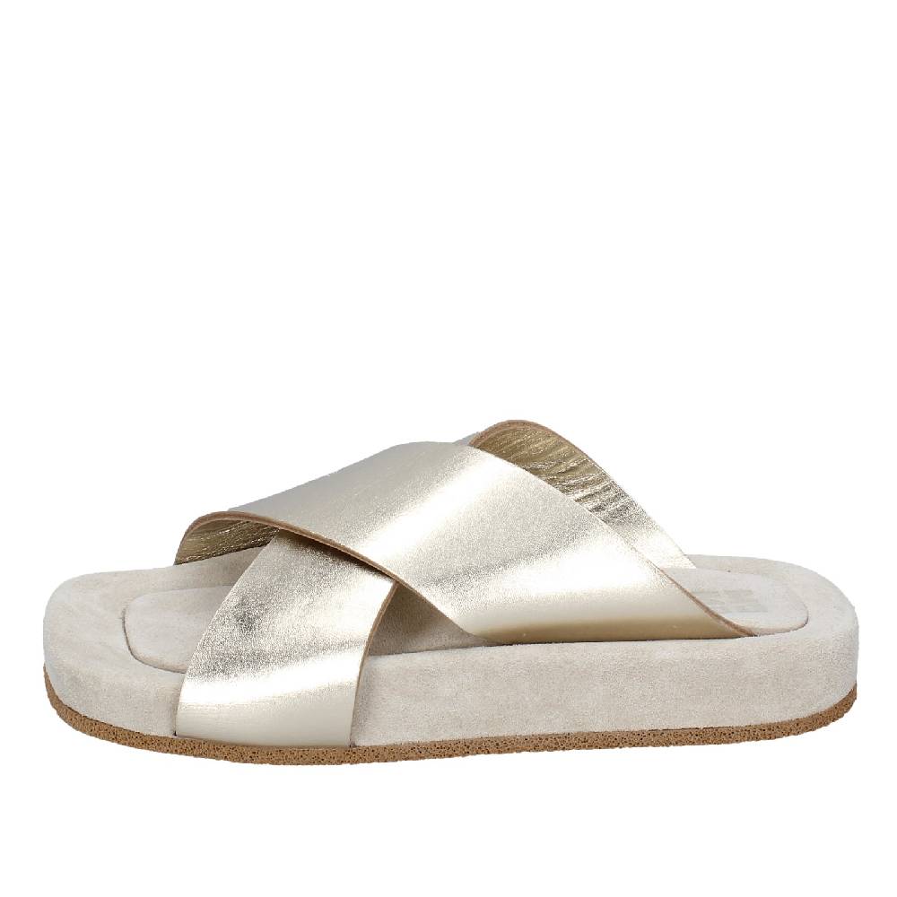 scarpe donna MOMA sandali platino pelle 1GS473 EY627 Hotsell