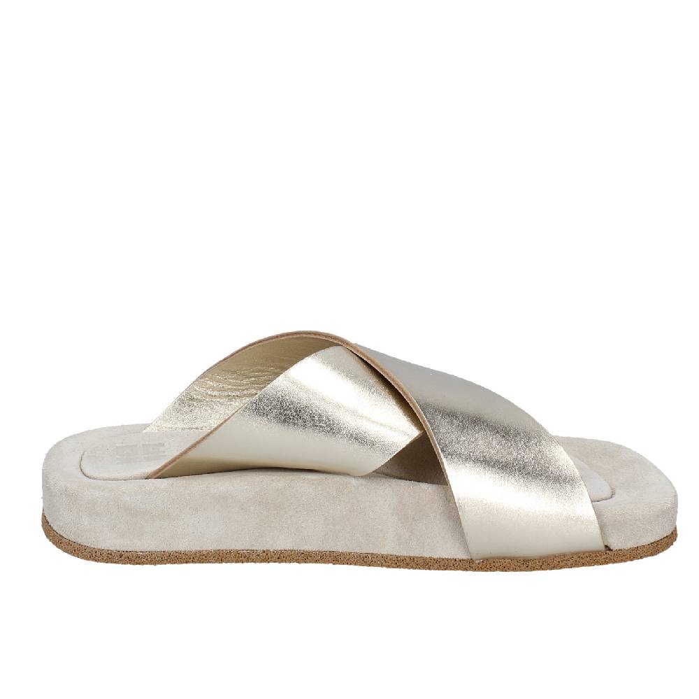 scarpe donna MOMA sandali platino pelle 1GS473 EY627 Hotsell
