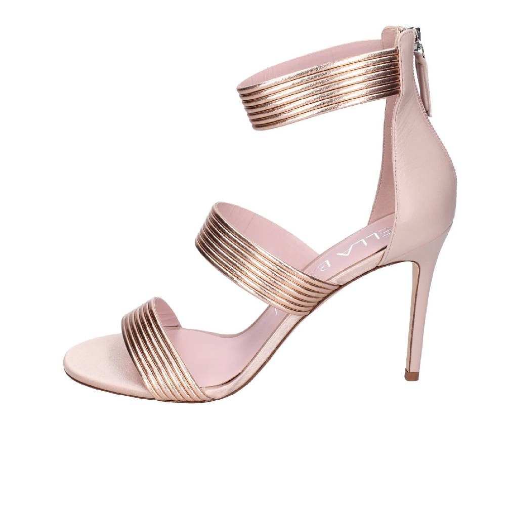 scarpe donna LELLA BALDI sandali rosa pelle EZ981 Vendite Flash