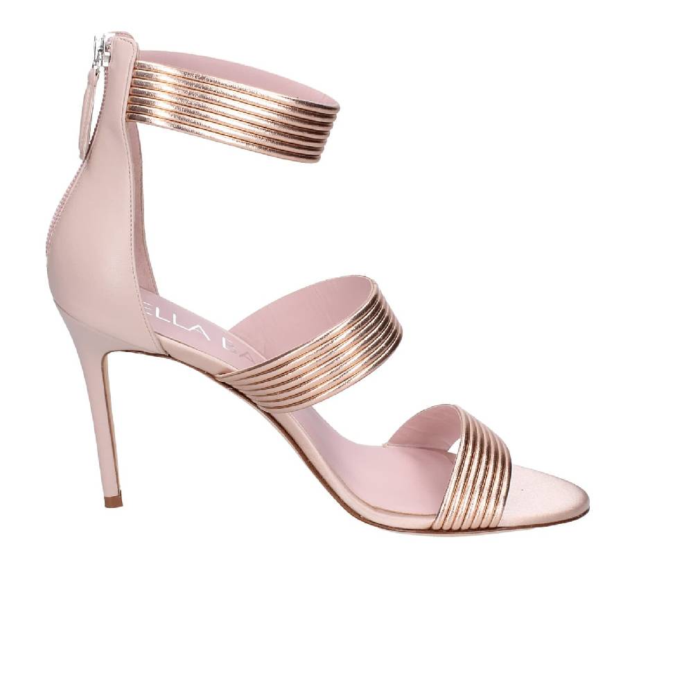 scarpe donna LELLA BALDI sandali rosa pelle EZ981 Vendite Flash