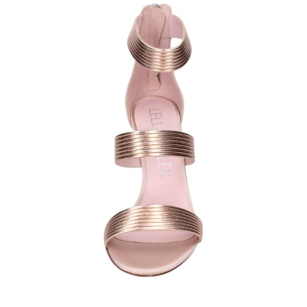 scarpe donna LELLA BALDI sandali rosa pelle EZ981 Vendite Flash