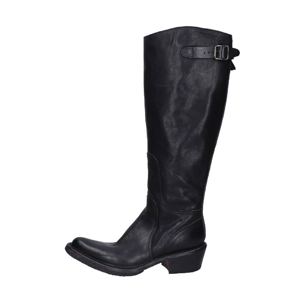 scarpe donna MOMA stivali nero pelle 77303D-CU EY491 Enormi risparmi