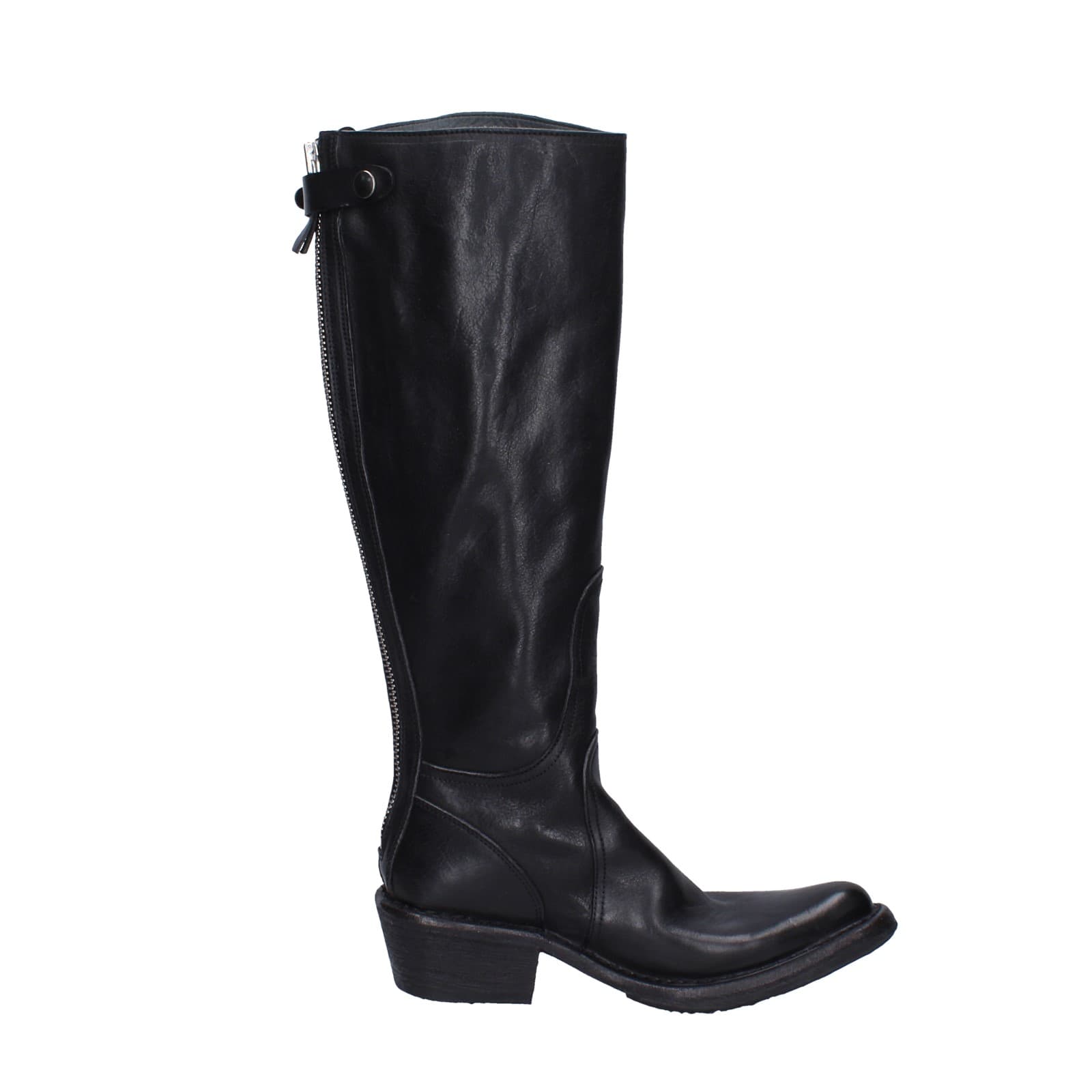 scarpe donna MOMA stivali nero pelle 77303D-CU EY491 Enormi risparmi