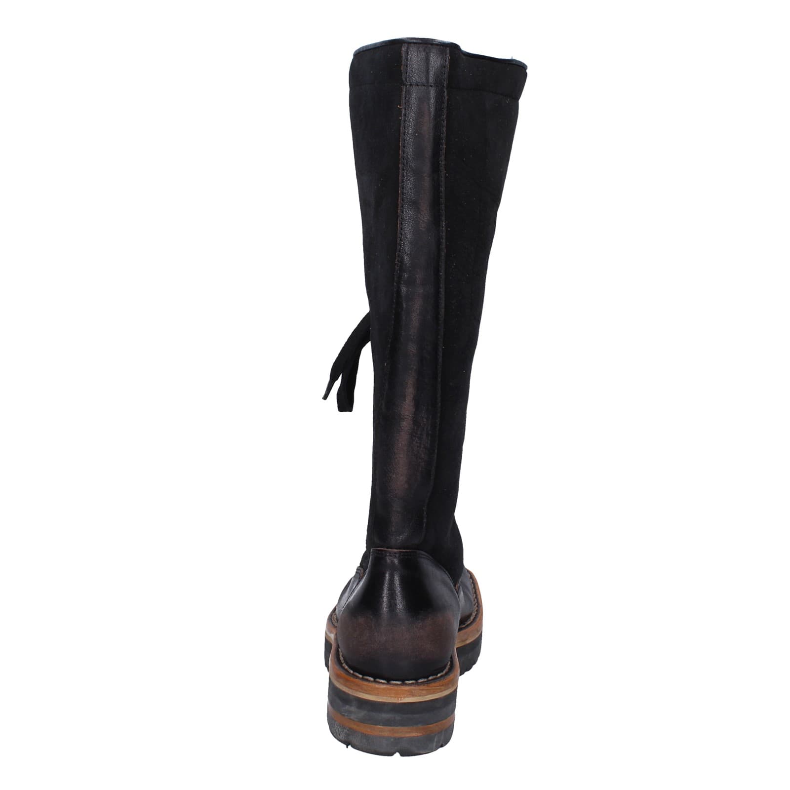 scarpe donna MOMA stivali nero camoscio pelle 81304D-VADO EY495 Nuova