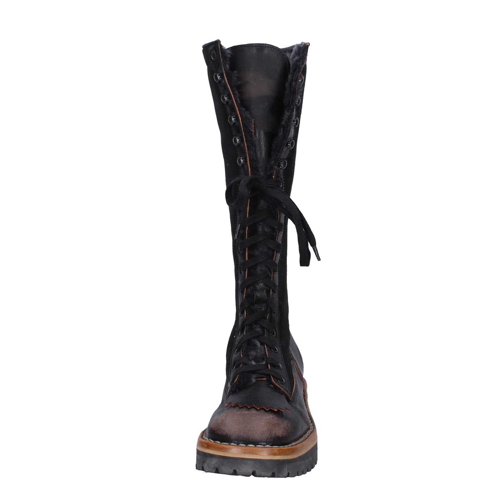 scarpe donna MOMA stivali nero camoscio pelle 81304D-VADO EY495 Nuova